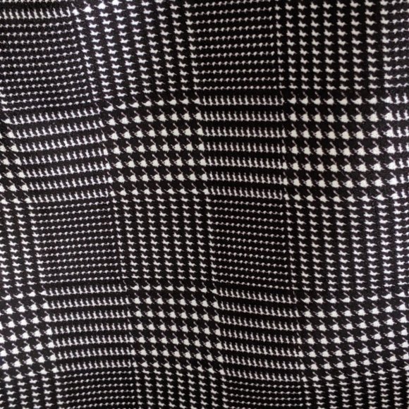 Calvin Klein Black/White Sleeveless Plaid Dress Size 4 - Picture 4 of 7